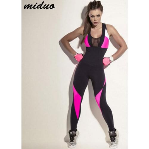 Women Fitness Yoga Set Gym Sports Running Jumpsuits Jogging Dance Tracksuit Breathable Quick Dry Sportswear Clothes Suit