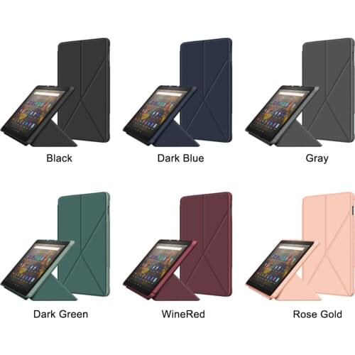 Flip Leather Ultra Slim Protector Case for Fire HD10 plus 2021 with Magnetic