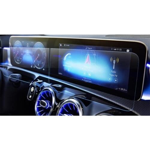 LFOTPP For A-Class W177 V177/B-CLASS W247 2019 2020 Car Navigation Display Tempered Glass Screen Protector Auto Interior Sticker