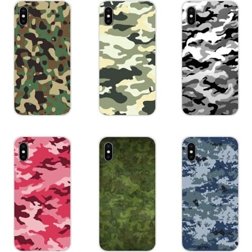 For Huawei G7 G8 P7 P8 P9 P10 P20 P30 Lite Mini Pro P Smart Plus 2017 2018 2019 Camouflage Pattern Camo military Army Soft Cases
