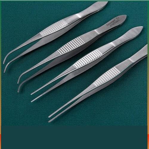 Ophthalmology microscopy tweezers medical tweezers toothed platform tweezers stainless steel microscopy instruments to make