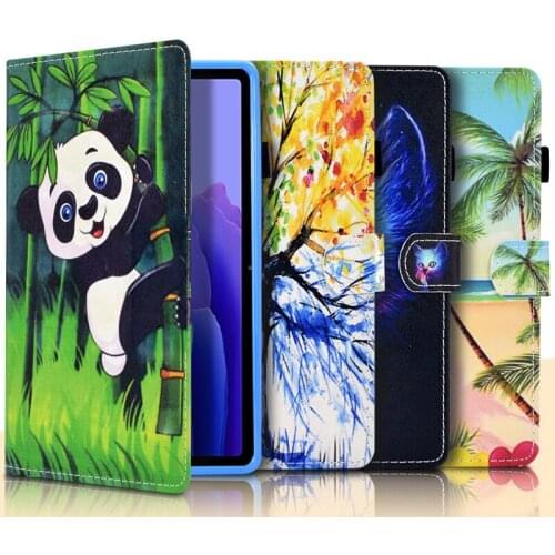 Luxury PU Leather wallet Case For Samsung Galaxy Tab A7 10.4 2020 Tablet Case For Galaxy Tab A7 SM-T500 T505 Case Panda Cover