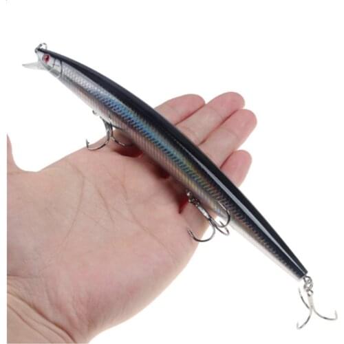 1pcs Quality Minnow Topwater Fishing Lure 18cm 24g Artificial Hard Crankbait 3D Eyes Bait Sea Fishing Wobbler Swimbait Pesca