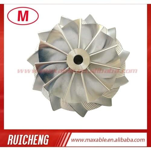 TD04 45.47/60.48mm 11+0 blades high performance turbocharger billet/milling/aluminum 2618 compressor wheel