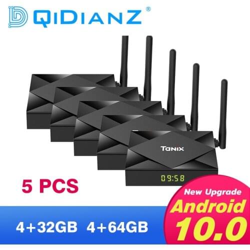 TX6S Android 10 Smart TV BOX 4GB RAM 32GB 64GB ROM tv box android Allwinner Quad Core H265 4K Set Top Box Media Player pk h96