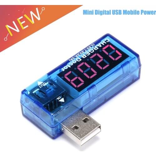 Smart Electronics Digital USB Mobile Power Charging Current Voltage Tester Meter Mini USB Charger Doctor Voltmeter Ammeter