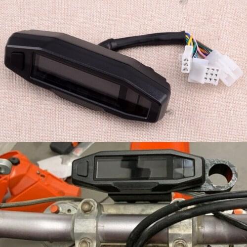 CITALL Universal LCD Digital Motorcycle Multi Gauge Bar Speedometer Odo Tachometer Gear Indicator