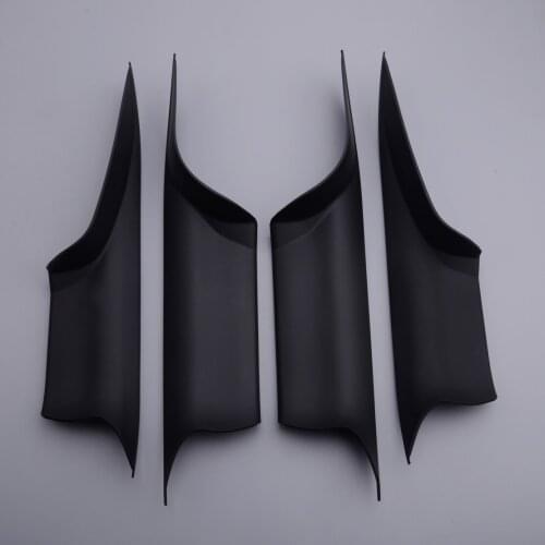 Interior Car Door Panel Handle Pull Carrier Grab Trim Cover Black fit for BMW 7-Series F02 2008 2009 2010 2011 2012 2013 2014