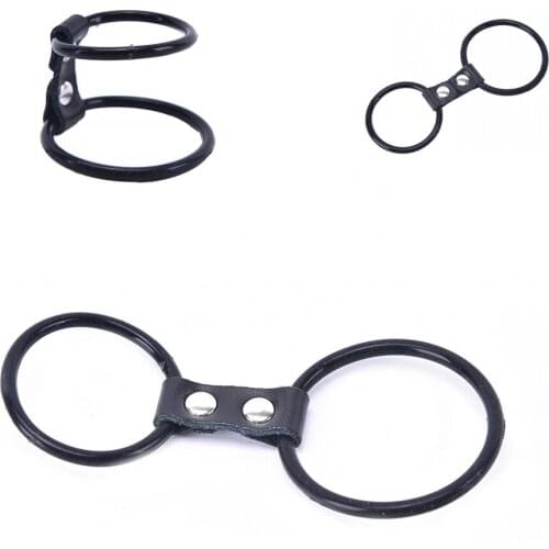 1PC Chastity Cage Orgasm Stimulate Erotic Toy Silicone Double Cock Rings Time Delay Ejection Penis Rings Sex Products For Male