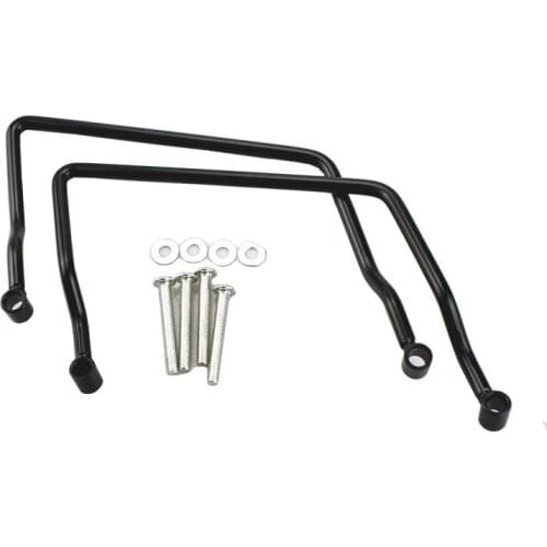 2pcs Motorcycle Black 24cm Saddle Bag Guard Support Bar Bracket For Kawasaki Vulcan VN 900
