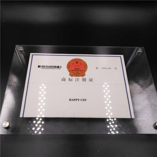 20X30CM thickness 3mm Acrylic billboard Double splint frame picture frame display