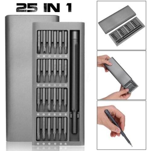 25 In 1 MultiTool Precision Magnetic Screwdriver Repair Alloy Case Torx Screwdriver Set Professional For Phones Tablet Daily Use