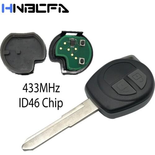 Car Remote Key Fit for SUZUKI SWIFT SX4 ALTO VITARA IGNIS JIMNY Splash 433MHz ID46 Chip 2 Buttons