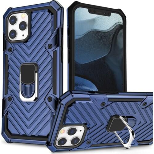 Armor Bumper Shockproof Kickstand Phone Case for IPhone 12 11 Pro XR XS Max X 6 6S 7 8 Plus Ring Stand Holder Protective Cover
