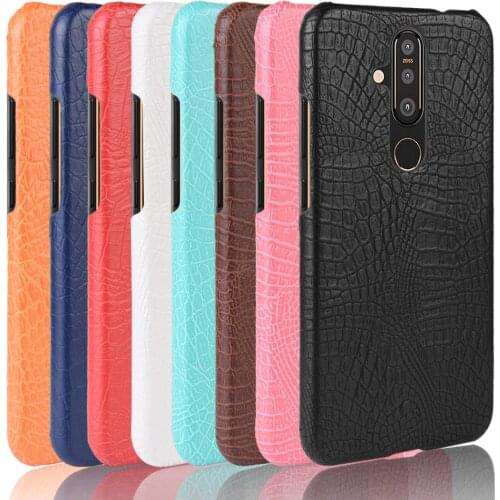 For Nokia X71 Case For Nokia 8.1 Plus Retro Luxury Crocodile Skin Cover For Nokia 8.1Plus X71 X 71 TA-1172 NokiaX71 Phone Case