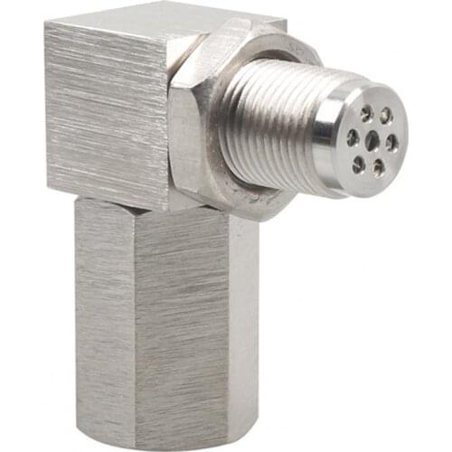 Exhaust Gas Oxygen Sensor High Strength Anti-corrosive Metal Scratch Resistant 90 Degrees O2 Sensor Extender Spacer with Filter