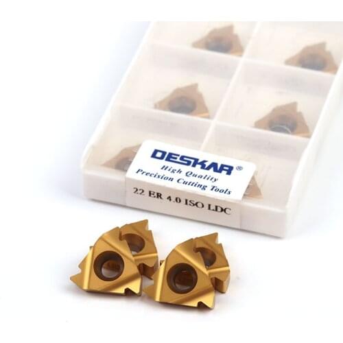 DESKAR 22ER 22IR 3.5ISO 4.0ISO 4.5ISO 5.0ISO 5.5ISO 6.0ISO LDC high quality threaded carbide insert CNC lathe tool steel