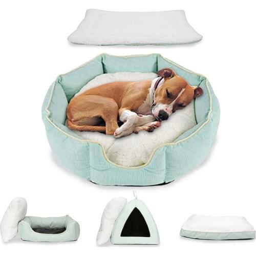 Dog Sofa Bed for Large Dogs Anti Slip Pet Bed for Cats Soft Warm Fleece Dog Cushion Pet Bench Lounger Puppy Pet Products BD0075
