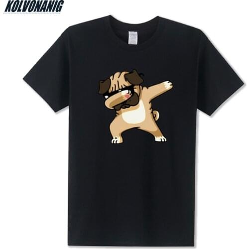 Funny Dogs Dabbing Dab Pose Animal 3D Printed T Shirt Cotton Mens Clothing Brand Summer Fashion Streetwear Men Cartoon T-Shirts