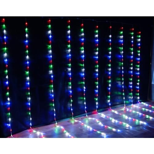 IWHD 6x3M Waterfull Garland LED Christmas Lights 110V 220V Fairy lights Cristmas Decorations Wedding Party LED Luces De Navidad