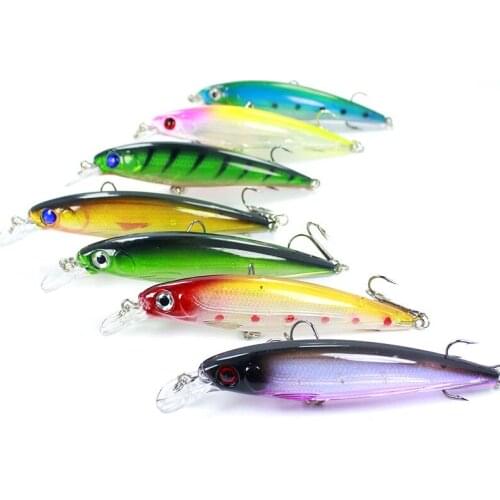 KKWEZVA 11cm/13.5g Full waters Slowly sinking Minnow Fishing Lure Lot Fishing Lures Artificial Hard Fishing Bait Trout Bait