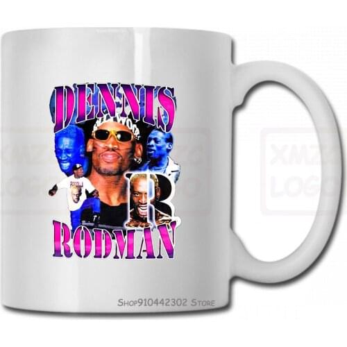 Vtg Dennis Rodman Bad Boy Mug Cup Xl Size Women Men