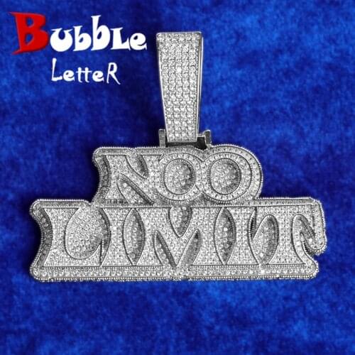Custom Name Plates Pendant for Men White Gold Plated Hip Hop Jewelry