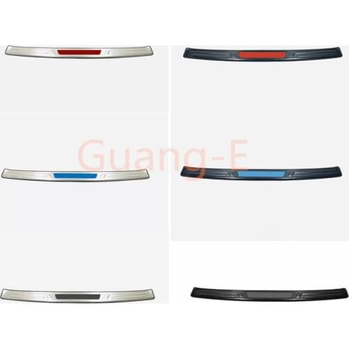 Car Body Outside Rear Bumper Trim Stainless Steel Scuff Trunk Lamp Pedal Panel Moulding Hoods For VOLVO XC40 2018 2019 2020