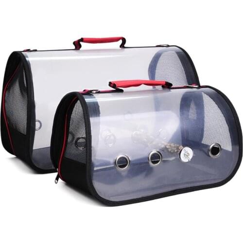 Outdoor Bird Transport Cage Bird Travel Carrier Breathable Space Parrot Go Out Backpack Multi-functional Bird bag with Perch