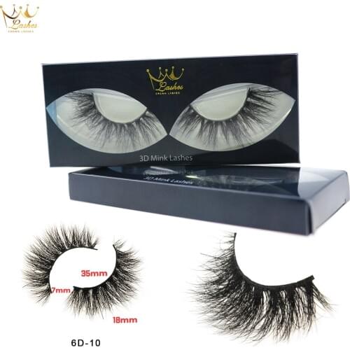 CrownLashes Mink Eyelashes Natural volume False Eyelashes Long Crisscross Eyelash cruelty free Makeup thick Full Strip