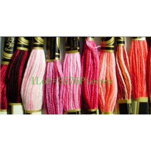 The Latest New Cross Stitch Thread 1Lot=3576Pieces Similar DMC Thread Cross Stitch Floss, Skein Free Shipping