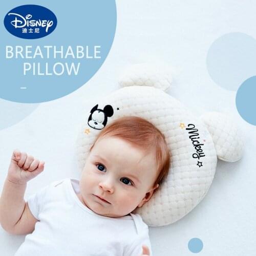 Disney Baby Shaping Pillow Cartoon Mickey Minne Infant Newborn Head Correction Removable Comfortable Cotton Goods For Children