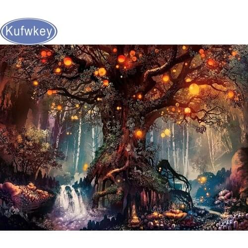 Full,Diamond Painting"Tree and lights",wall sticker Diamond Embroidery,5d,DIY,Cross Stitch,Diamond Mosaic,Needlework,home decor