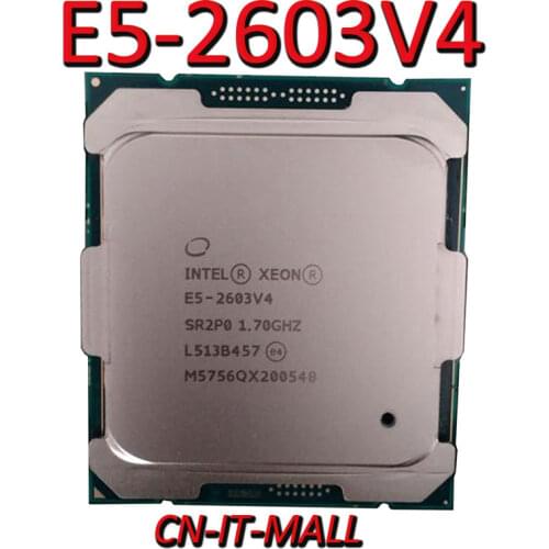 Intel Xeon E5-2603V4 CPU 1.7GHz 15MB Cache 6 Cores 6 Threads LGA2011-3 Processor