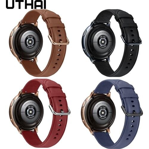 UTHAI P27 Watchbands New high-quality leather strap 20mm watch strap 22mm watch band For Samsung Galaxy watch 46mm
