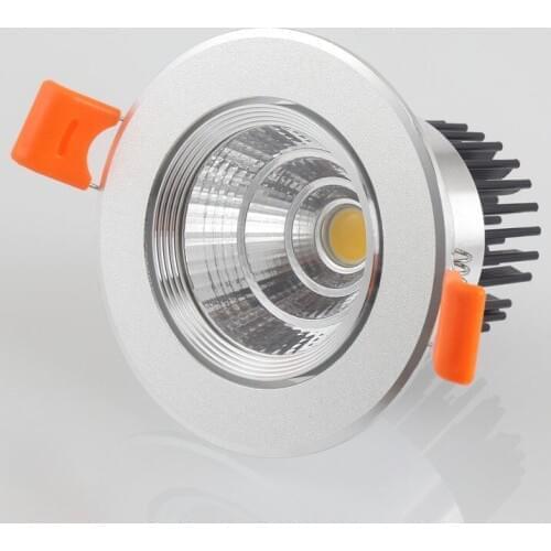 Dimmable Recessed LED Downlights 3W/5W/7W/9W/12W COB LED Ceiling Spot Lights AC110-220V Warm Cold White LED Lamp Indoor Lighting