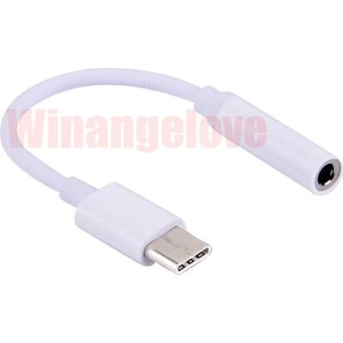 Type C to 3.5mm Adapter USB Cable Headphone Earphone Jack AUX Type-C Convertor Cable for Letv Le Max 1000pcs