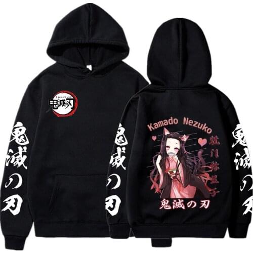 Demon Slayer Kamado Nezuko Kawaii Sweatshirt Priting Regular Anime Hoodie