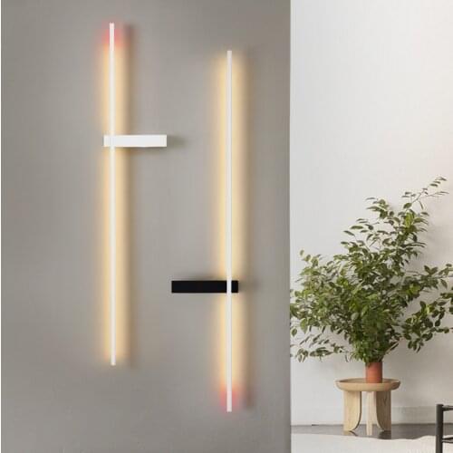 Indoor Art Long Wall Lamp Soft Light Bedroom Bedside Corridor Modern Minimalist Iron LED Living Room Hotel Decoration Luminaire