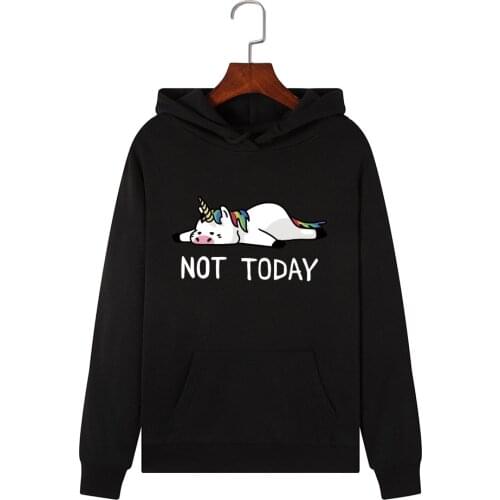 Funny Unicorn Print Women Hoodies Vintage Harajuku Animal Hoddies Autumn Large Size Casual Winter Cartoon Polerones