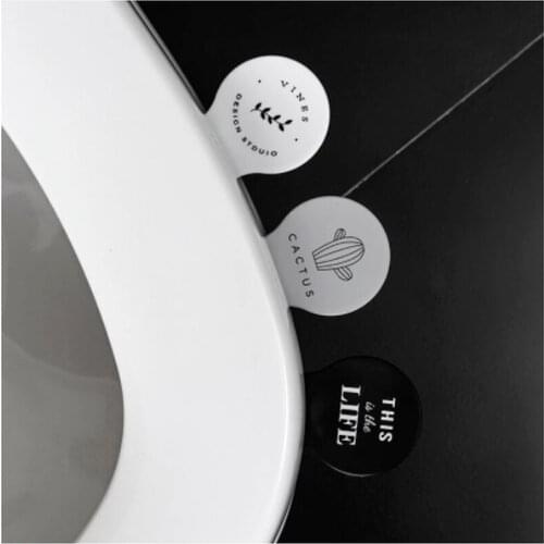 1PCS Newest Simple And Fashionable Toilet Seat Cover Lifter Bathroom Soft Toilet Holder Convenient Sanitary Without Dirty Hands