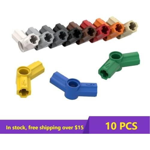 10PCS Bricks 32192 4#135 Degree Cross Shaft Connector Building Block High-Tech nical Bricks Parts Kids Brain Game DIY Toys Gifts