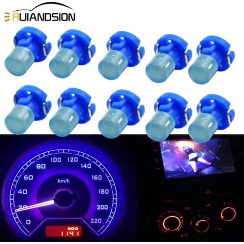 10pcs T3 T4.2 T4.7 LED Car Board Instrument Panel Lamp Auto Dashboard Warning Indicator Wedge Light White Red Blue Green Yellow