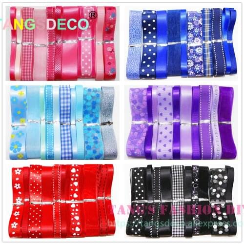 10 Yards/Set----High Quality Small Size Mix Color Ribbon Sets/DIY RIBBONS/DIY FABRIC