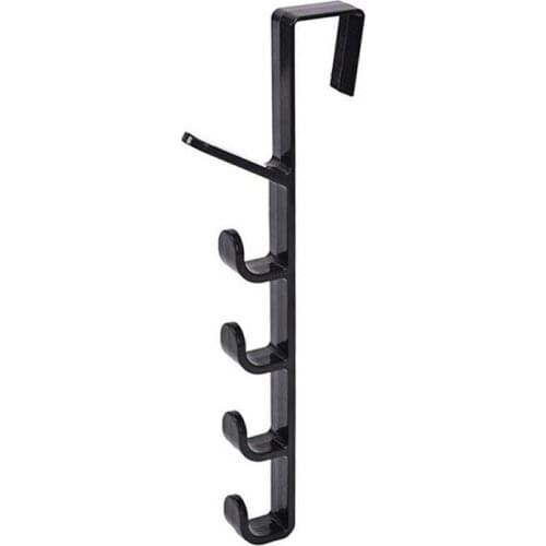 ABS Resin Household Hook Bedroom Door Hanger Clothes Hanging Rack Hooks for Bags Towel Plastic Storage Organization Hook