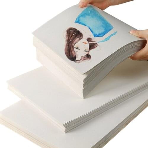 Watercolor Paper Watercolor Book of 20 Sheets 50% Cotton 300g/m2 Water Color Paper Hand Painted Sketch for Artist Student