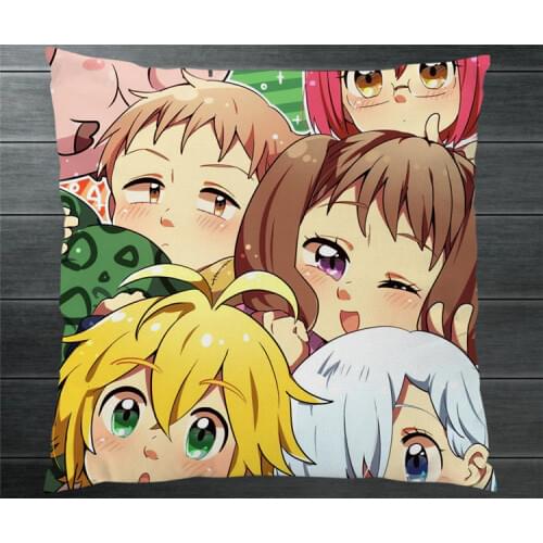 Anime The Seven Deadly Sins Meliodas Diane Elizabeth Liones Two Side Pillowcases Pillow Cushion Case Cover Cosplay Gift New P2