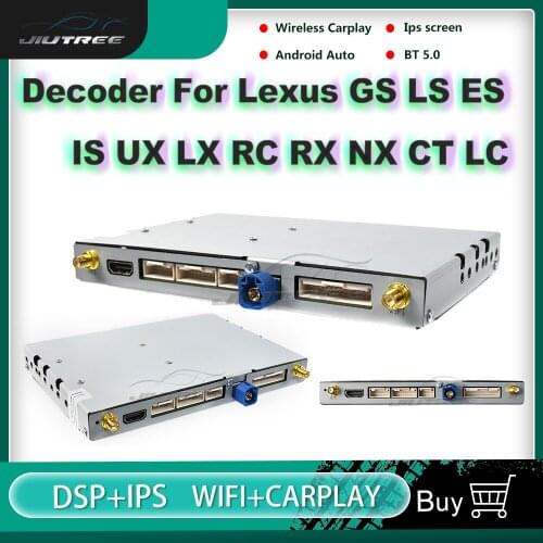Android Auto AI 2.0 Car Multimedia Video Interface Decoder For Lexus GS LS ES IS UX LX RC RX NX CT LC GPS Navigtor Apple CarPlay