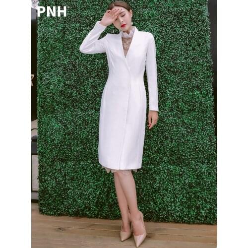 White Windbreaker Womens Middle Long Spring Autumn 2021 Womens Temperament Fashion Coat Womens Fashion