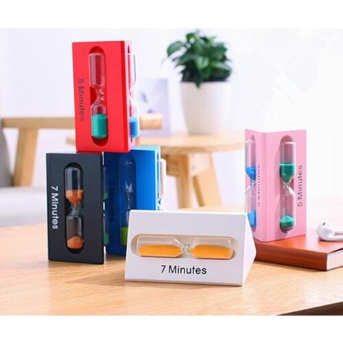 3/5/7Min Sand Glass T Sandglass Hourglass Clock Home Decor Xmas Gift Creative Decorative Clock Living Room Hotel Decoration